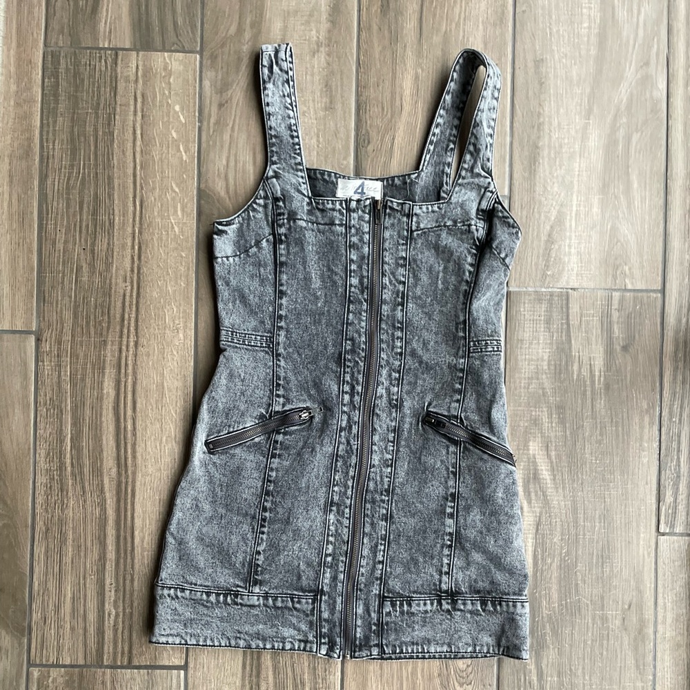 Denim Zip Dress